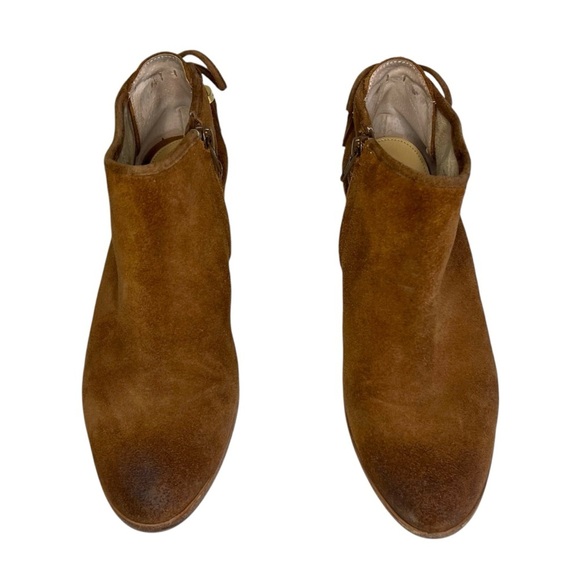 Michael Kors Jennings Chestnut Suede Tassel Cowgirl Booties Size 7 - Picture 3 of 12